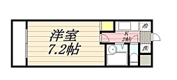 ランドスケープ 1Kの間取図画像