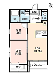 サクラテラス 箱崎宮 2LDKの間取図画像