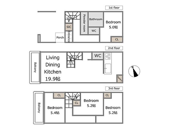 B号棟参考プラン（建物込5480万円、土地面積61.51m2、建物面積95.97m2）期間限定！建物フリープランに付き、お客様のご要望をお聞かせください！
