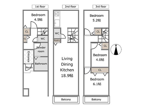 B号棟参考プラン（建物込5280万円、土地面積55.20m2、建物面積92.95m2）期間限定！建物フリープランに付き、お客様のご要望をお聞かせください！