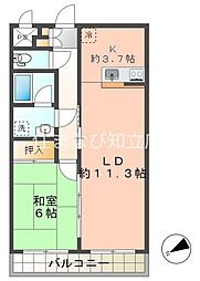 AP-V 1階1LDKの間取り