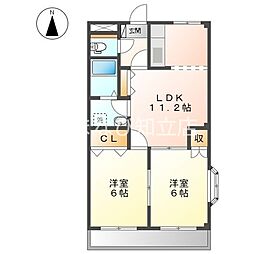 間取図画像 2LDK