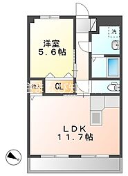 間取図画像 1LDK