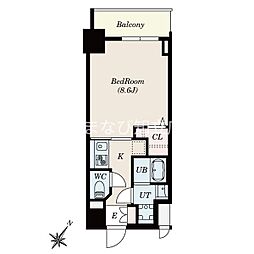 S-RESIDENCEAnjoadorable 1Kの間取図画像