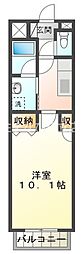 リヴェール和楽 1Kの間取図画像
