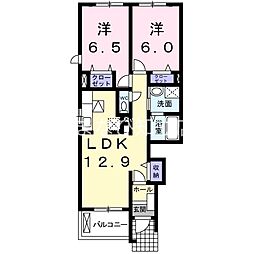 シーライト 2LDKの間取図画像