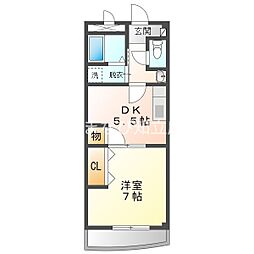 レガーロ南斗 1DKの間取図画像