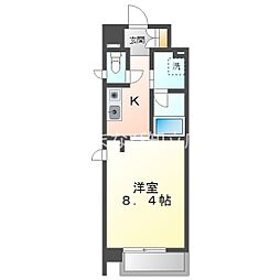 ラ・ルーチェ 1Kの間取図画像