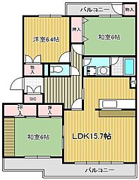 間取図画像 3LDK