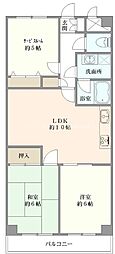 ホポロ東万代 2SLDKの間取図画像