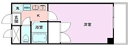グランエグゼ 1Kの間取図画像