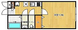 アーベイン 1Kの間取図画像