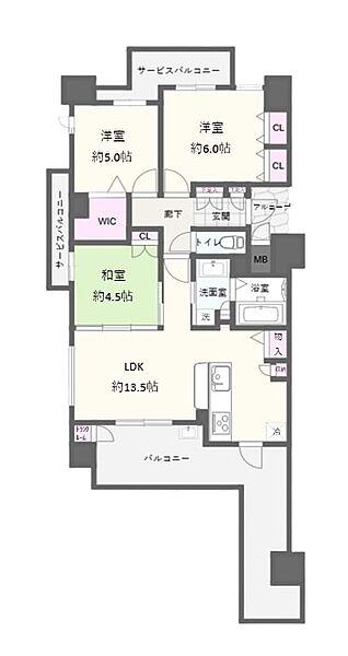 間取り：327001553084