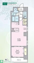 ロレーヌ東陽 7階1LDKの間取り
