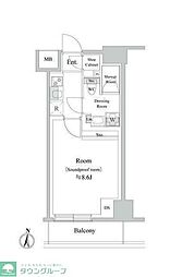 ＴＲＡＣＫ両国 9階1LDKの間取り