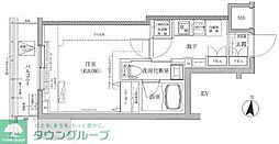 ティモーネ　プレミアムノルド亀戸 5階1Kの間取り