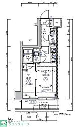 RELUXIA亀戸 1階1DKの間取り