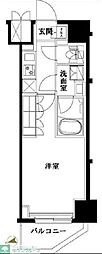 ルーブル南砂町 7階1Kの間取り