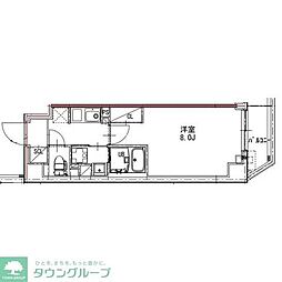 ルネサンスコート押上 2階1Kの間取り