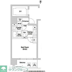 コンフォリア大島 4階1Kの間取り