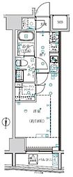アルテシモコルソ 1Kの間取図画像