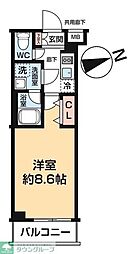 ARCOBALENO OHANAJAYA 1Kの間取図画像