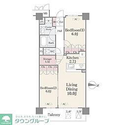 間取図画像 2LDK