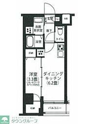 アイルプレミアム押上ノルド 1DKの間取図画像