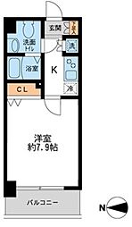 HF錦糸町レジデンス 1Kの間取図画像