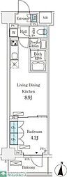 フロンティアレジデンス錦糸公園 1LDKの間取図画像