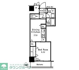イーストコア曳舟一番館 1DKの間取図画像