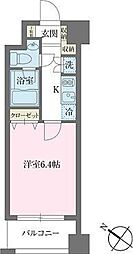 KDXレジデンス森下千歳 1Kの間取図画像