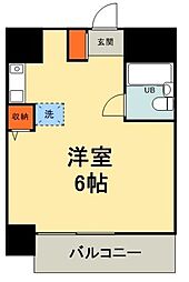 メゾン・ド・ヴィレ住吉 ワンルームの間取図画像