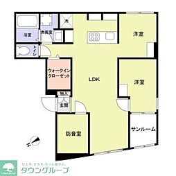 エテルネル曳舟 1LDKの間取図画像