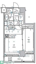 アンベリール亀戸パーク 1LDKの間取図画像