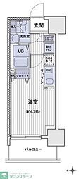 エスティメゾン大島 ワンルームの間取図画像