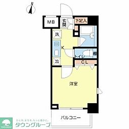 スカイコート押上壱番館 1Kの間取図画像