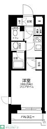ドルチェ東京押上ツインズ弐番館 1Kの間取図画像
