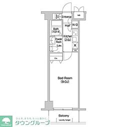 COMFORIA墨田立花 1Kの間取図画像