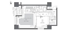 ZOOM秋葉原SQUARE 1LDKの間取図画像
