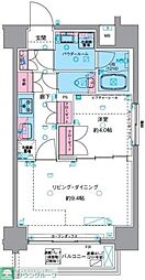 Genoviaasakusa6skygarden 1LDKの間取図画像