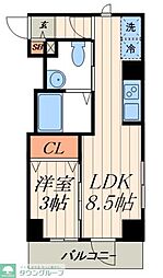 セレナ大島 1LDKの間取図画像