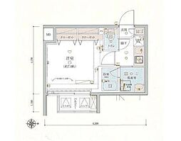 LIVCITY両国四番館 1Kの間取図画像
