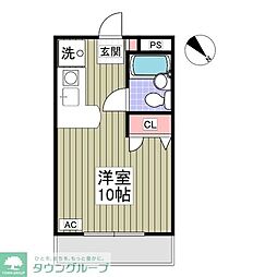 シティハイツ ワンルームの間取図画像