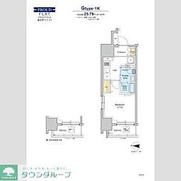 墨田区緑4丁目マンション 1Kの間取図画像