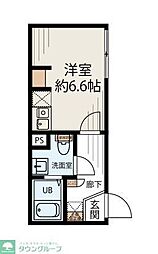 S-Terrace 元住吉 ワンルームの間取図画像