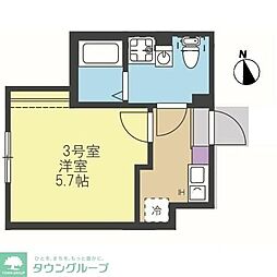 KIKUNA BASE 1Kの間取図画像
