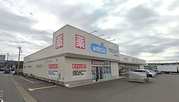 ウエルシア小田原栢山店 徒歩10分。ドラッグストアが整い、薬や日用品を気軽に購入できる便利な暮らしを叶えます。 730m
