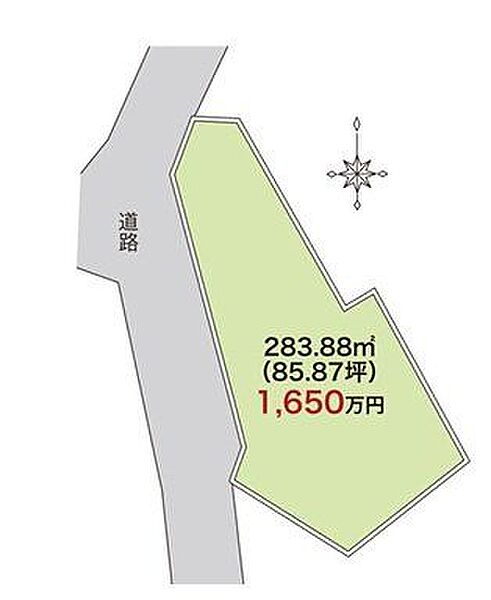 家族の暮らしやすさを第一に考えた区画図。敷地形状を活かした設計で、日当たりや風通しも良く快適な住空間を実現できます。