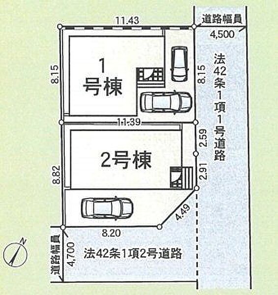 家族の暮らしやすさを第一に考えた区画図。敷地形状を活かした設計で、日当たりや風通しも良く快適な住空間を実現できます。